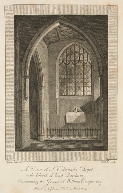 Kilátás a St. Edmunds kápolnára a East Dereham templomban..., 1804. alkotó: William Blake