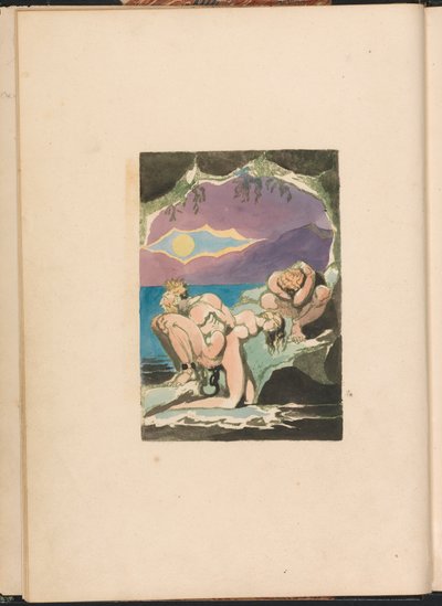Albion lányainak látomásai, 1. tábla, előlap alkotó: William Blake