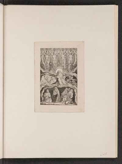 Amikor a hajnalcsillagok együtt énekeltek, 1825. alkotó: William Blake