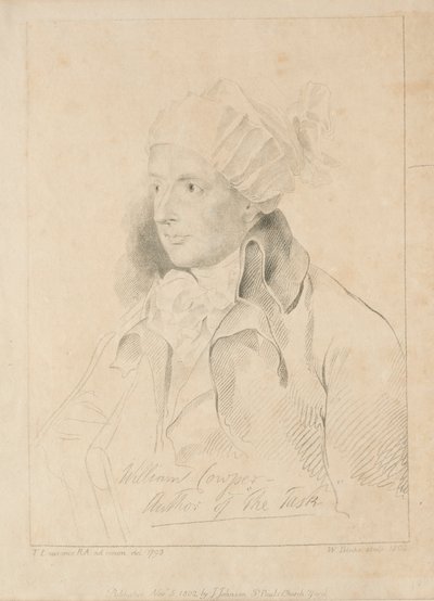 William Cowper, 1802. alkotó: William Blake
