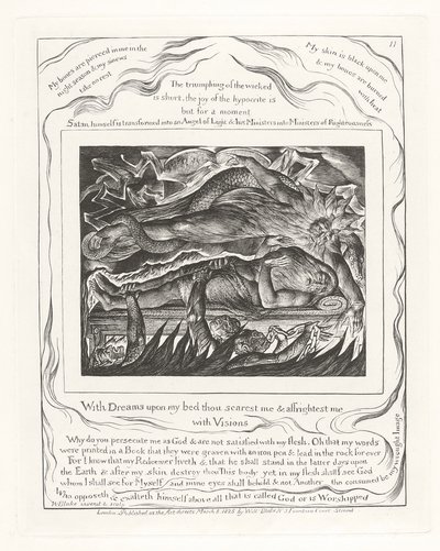 Álmokkal az ágyamon megrémítesz és látomásokkal ijesztesz meg alkotó: William Blake