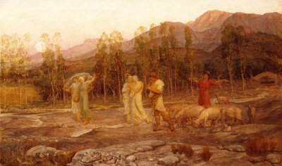 Pásztorkodás, Spárta völgyének emléke (olaj, vászon) alkotó: William Blake Richmond
