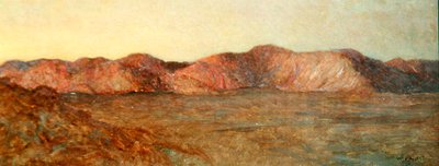 El Kab sivatag, Afterglow alkotó: William Blake Richmond
