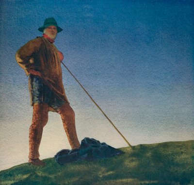 A Pásztor hallja a fegyvereket hajnalban, c1910, c1932 alkotó: William Blamire Young