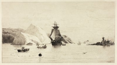Sarkvidéki tengeri táj alkotó: William Bradford