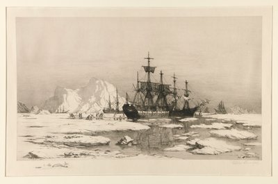 Pecsételők az Északi-sarkon, a festmény után: A jégtáblák között, 1875 alkotó: William Bradford