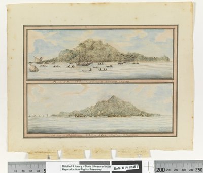 Opp. p. 276. „É. Hummock Island oldalán, Mindanoo Sn végén. 1791. augusztus” és „ÉK. Pulo Sanguy oldalán. D. 4° Et D. 60° Ny. 1791. augusztus, 1802 körül (akvarell) alkotó: William Bradley