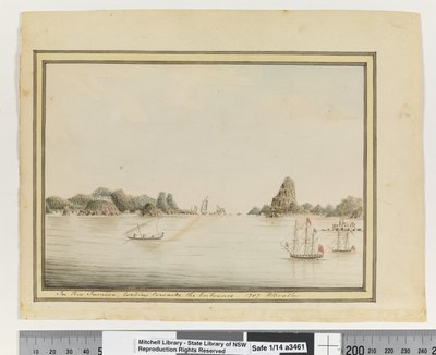Opp. p. 36. „Rio Janeiróban, a bejárat felé nézve. 1787