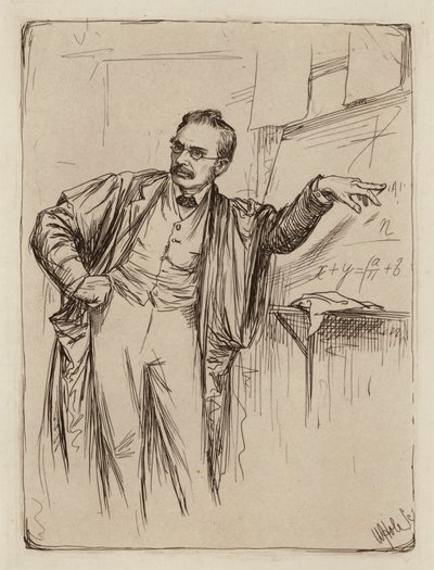 George Chrystal, a matematika professzora (metszet) alkotó: William Brassey (after) Hole