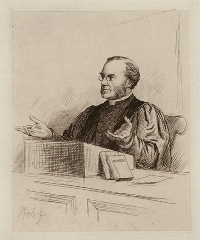 Malcolm Campbell Taylor, az istentisztelet és egyháztörténet professzora (metszet) alkotó: William Brassey (after) Hole