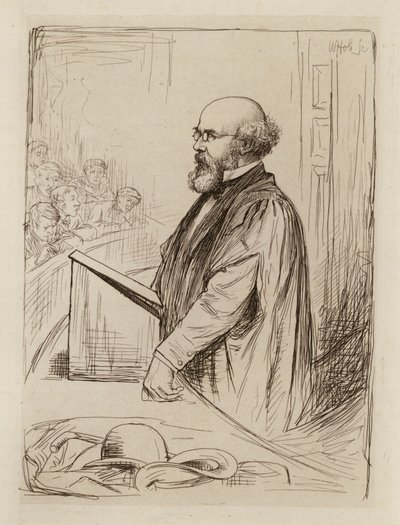 Norman Macpherson, a skót jog professzora (metszet) alkotó: William Brassey (after) Hole