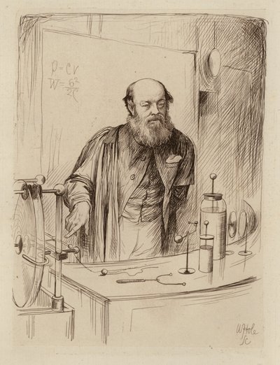 Peter Guthrie Tait, a természetfilozófia professzora (metszet) alkotó: William Brassey (after) Hole