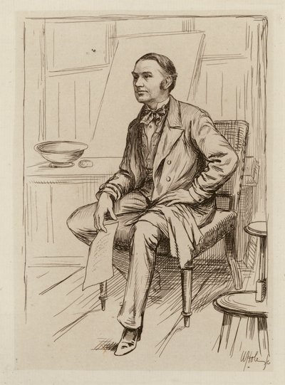 Thomas Annandale, a klinikai sebészet professzora (metszet) alkotó: William Brassey (after) Hole