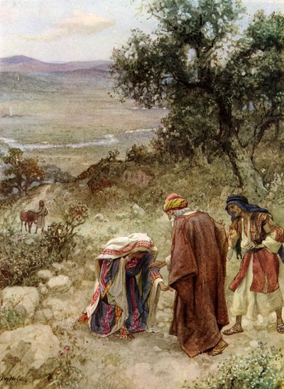 Elizeus és a súnamita asszony - Biblia alkotó: William Brassey Hole