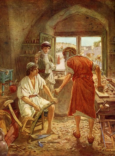 Jézus mint fiatalember - Biblia alkotó: William Brassey Hole