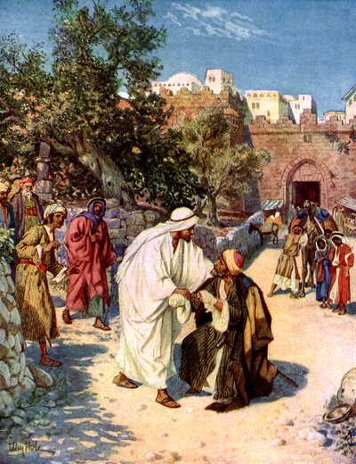 Jézus megtisztít egy leprást - Biblia alkotó: William Brassey Hole