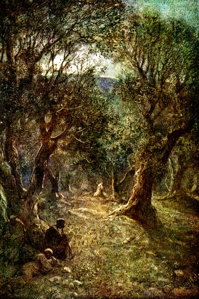 Jézus a Gecsemánéban imádkozik – Biblia alkotó: William Brassey Hole