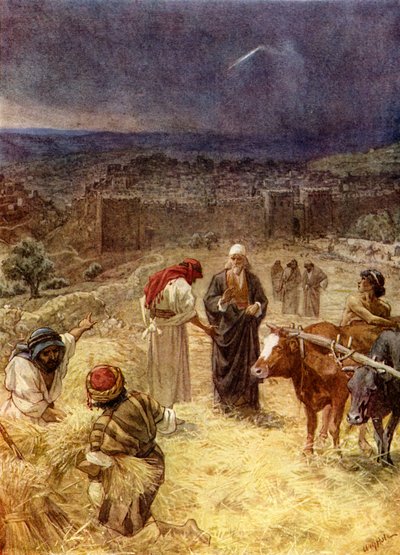 Dávid király megveszi a cséplőgépet - Biblia alkotó: William Brassey Hole