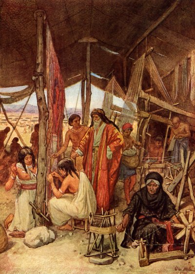 Mózes a hajlékot vizsgálja - Biblia alkotó: William Brassey Hole