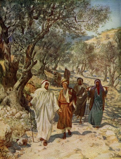 Fülöp és Natanael Jézus tanítványai lesznek - Biblia alkotó: William Brassey Hole