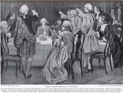 Charles Edward herceg Holyroodban, illusztráció a „Hutchinson