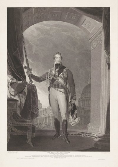 Portré van Arthur Wellesley, Hertog van Wellington Wellington hercege (cím a tárgyon) alkotó: William Bromley (I)