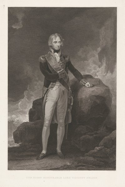 Horatio Nelson portréja The Right Honorable Lord Nelson vikomt (cím a tárgyon) alkotó: William Bromley (I)