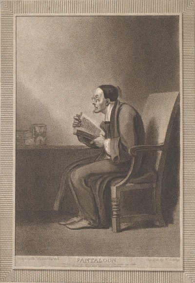 Pantaloon: The Sixth Age Shifts to the sony and Slippered Pantaloon Shakespeare, As Y..., 1799. alkotó: William Bromley