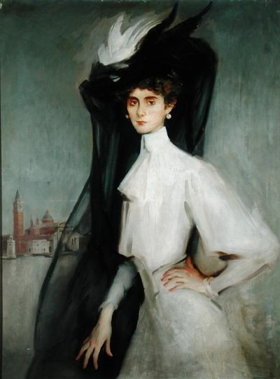 Olga Alberta, de Meyer bárónő (olaj, vászon) alkotó: William Bruce Ellis Ranken