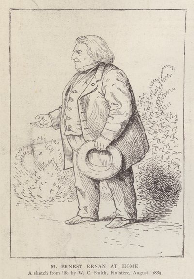 Ernest Renan francia filozófus és vallástörténész otthon alkotó: William C. Smith