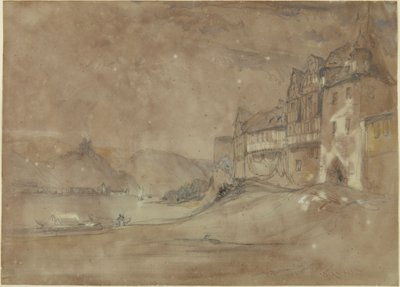 Marksburg vára, Rhens alkotó: William Callow