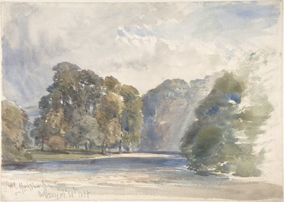 A Wharfe folyónál, Bolton apátsága alkotó: William Callow