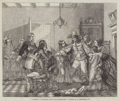 II. Károly Hollandiában, a restauráció előtt alkotó: William Carpenter