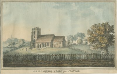 Vártemplom - Templom: akvarell festészet, és [XVIII. század] (festmény) alkotó: William Carter
