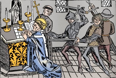 Canterbury-i Szent Tamás mártíromsága, 1484 alkotó: William Caxton