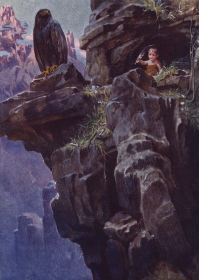 Illusztráció a levegő gyermekéhez, M H. Spielmann (színes litó) alkotó: William Charles John Pitcher