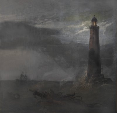 Csepp a világítótoronyhoz, 1855 (guache, vászon) alkotó: Clarkson Frederick Stanfield