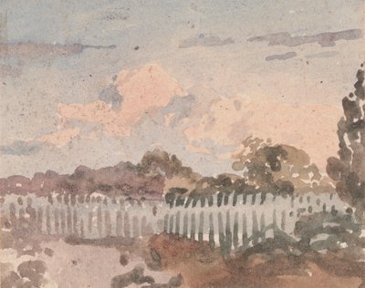 Táj kerítéssel alkotó: William Collins