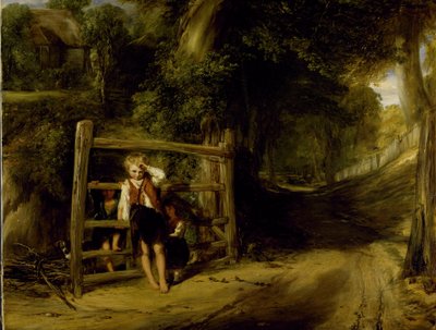 Rusztikus civilitás vagy „a közelgő események árnyékot vetnek maguk elé”, 1832 körül (olaj, vászon) alkotó: William Collins