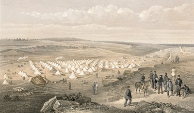 A haditengerészeti brigád tábora Sebastopol előtt alkotó: William Crimea Simpson