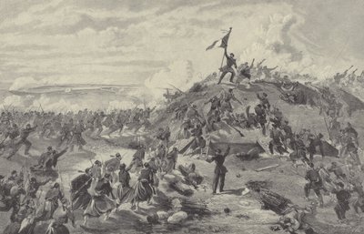 A Malakoff Redoubt elfoglalása a franciák által, Szevasztopol ostroma, 1855. szeptember 8. alkotó: William Crimea Simpson