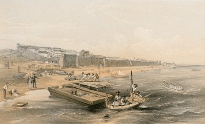 Jenikale erődje az Azovi-tenger felé néz alkotó: William Crimea Simpson