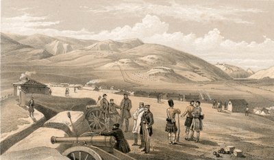 Felföldi dandár tábora, dél felé nézve alkotó: William Crimea Simpson