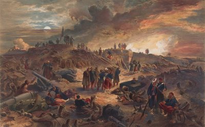 ?A Malakoff belseje a Kerek torony maradványaival? alkotó: William Crimea Simpson