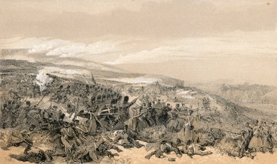 A gárda második rohama, amikor az inkermann-i csatában visszavették a két lövegüteget alkotó: William Crimea Simpson