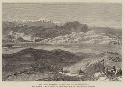Az afgán határ, a Nialsheni-hágó, a Heri-Rud alkotó: William Crimea Simpson