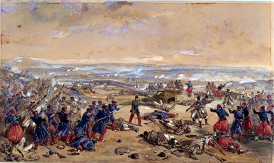 A tcherneyai csata, 1855. augusztus 16 alkotó: William Crimea Simpson