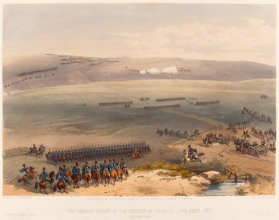 ?A Bulganak-hegység lovassági ügye – az első ágyú. 1854. szeptember 19.?, 1855 alkotó: William Crimea Simpson