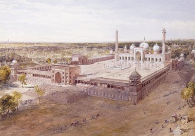 A Jami Masjid, Delhi, 1864 alkotó: William Crimea Simpson