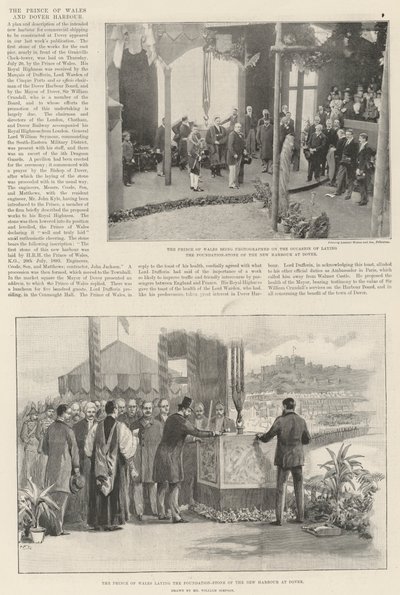 A walesi herceg és Dover kikötője alkotó: William Crimea Simpson
